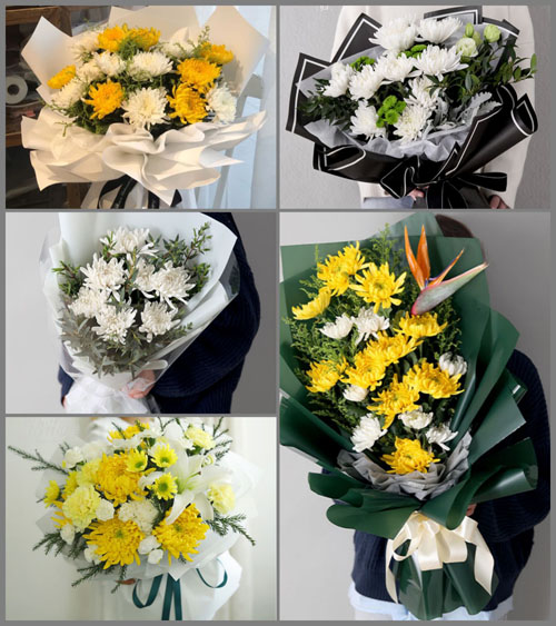 福建龙岩上杭县珊瑚乡白事花束代送